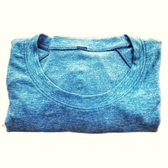 Lululemon \ Men's Surge Warm LS T Shirt /Large / Heathered Pewter Blue - Picture 8 of 8